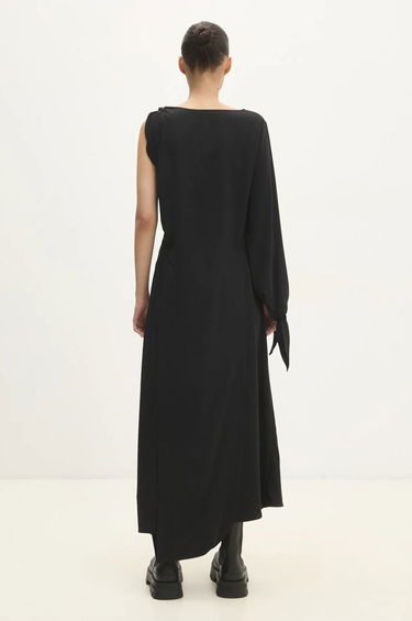 Obleke Samsoe Samsoe Samsoe Samsoe One-Sleeve Maxi Dress Črna | F24400148, 2