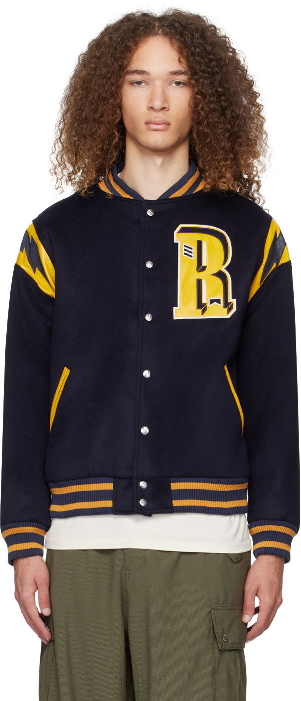 Bomber jakna Rhude 'American Spirit' Bomber Jacket Mornarica | RHPS24JA01612133