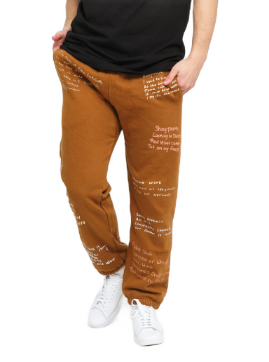 Trenirka Pleasures Remote Sweatpants Rjava | P21W026