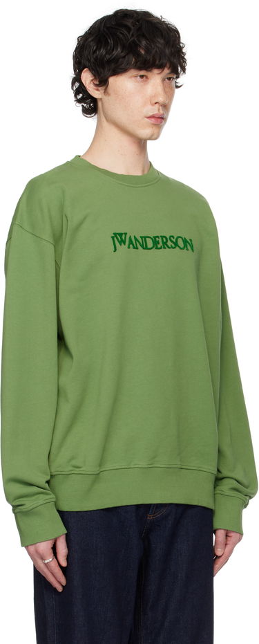 Pleteni pulover JW Anderson JW Anderson Logo Sweatshirt Siva | JW0215-PG1632, 4