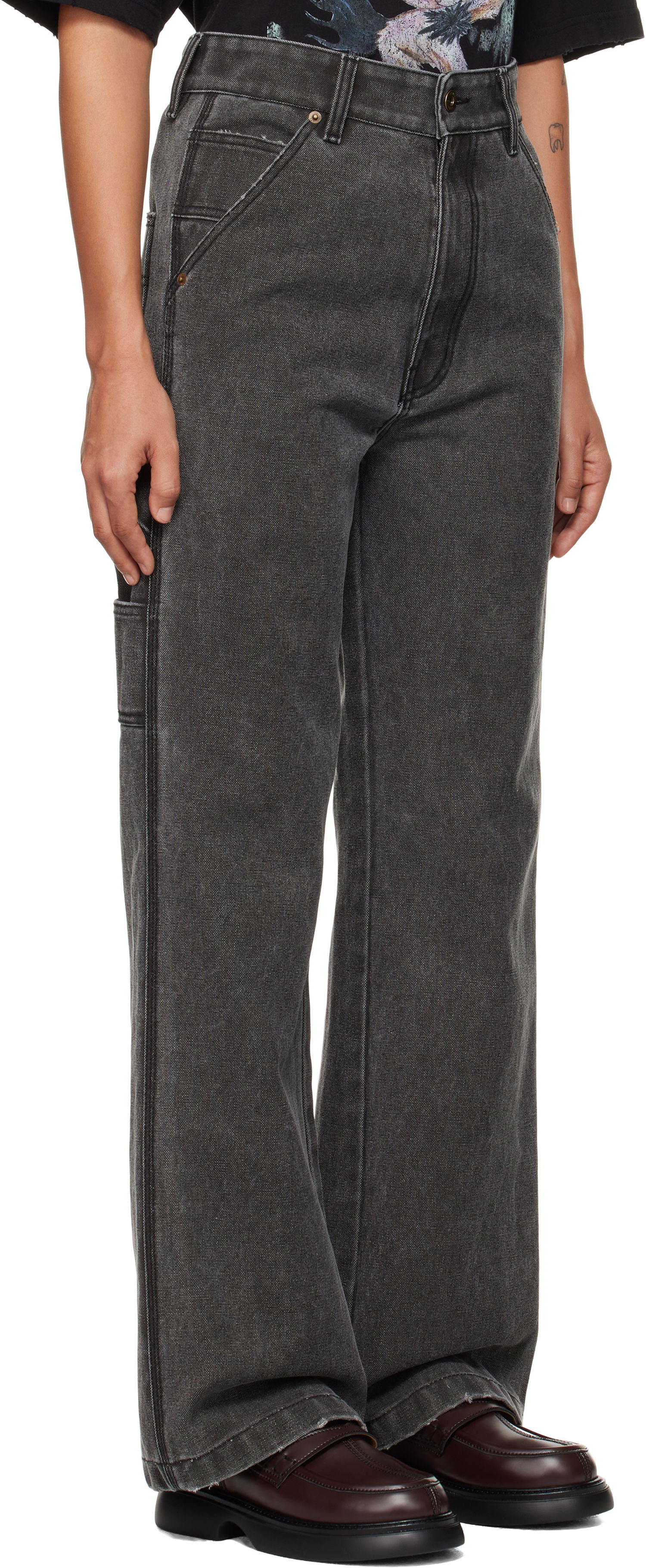 Kavbojke We11done We11done Carpenter Jeans Siva | WD-PT3-24-265-W-BK, 1