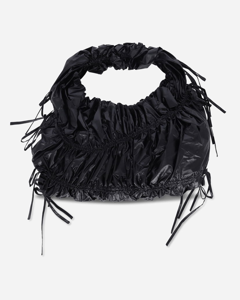 Torba za čez ramo OpéraSPORT Clariesse Ruched Drawstring Shoulder Bag Črna | W6AW24  4