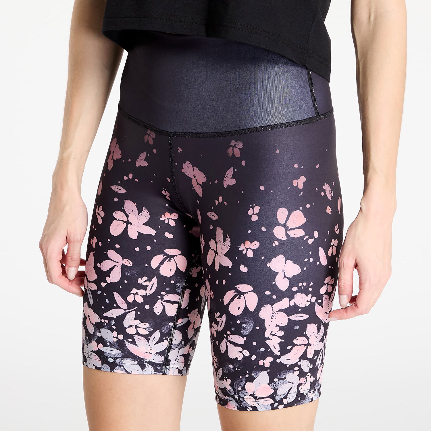 Kratke hlače Horsefeathers Horsefeathers Tikka Blossom Print Bike Shorts Črna | TW035E, 1