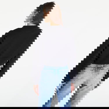 Pulover CALVIN KLEIN Stacked Institutional Sweatshirt Black Črna | J20J221466 BEH, 4