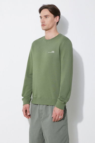 Pleteni pulover A.P.C. A.P.C. Item Crewneck Sweatshirt Zelena | COFBQ.H27608.KAE, 3