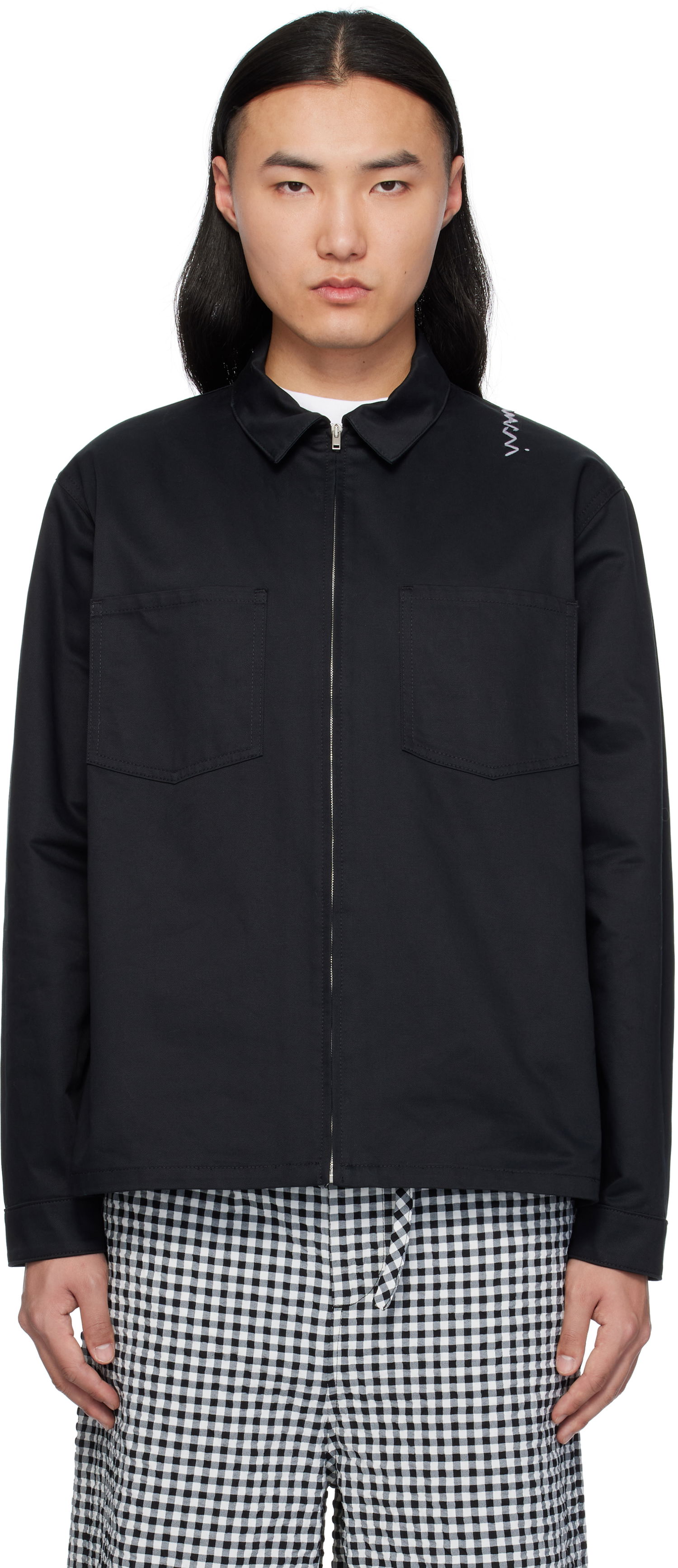 Srajce Marni Marni Organic Cotton Zip-Up Shirt Črna | CUMU0297S0 UTC311, 0