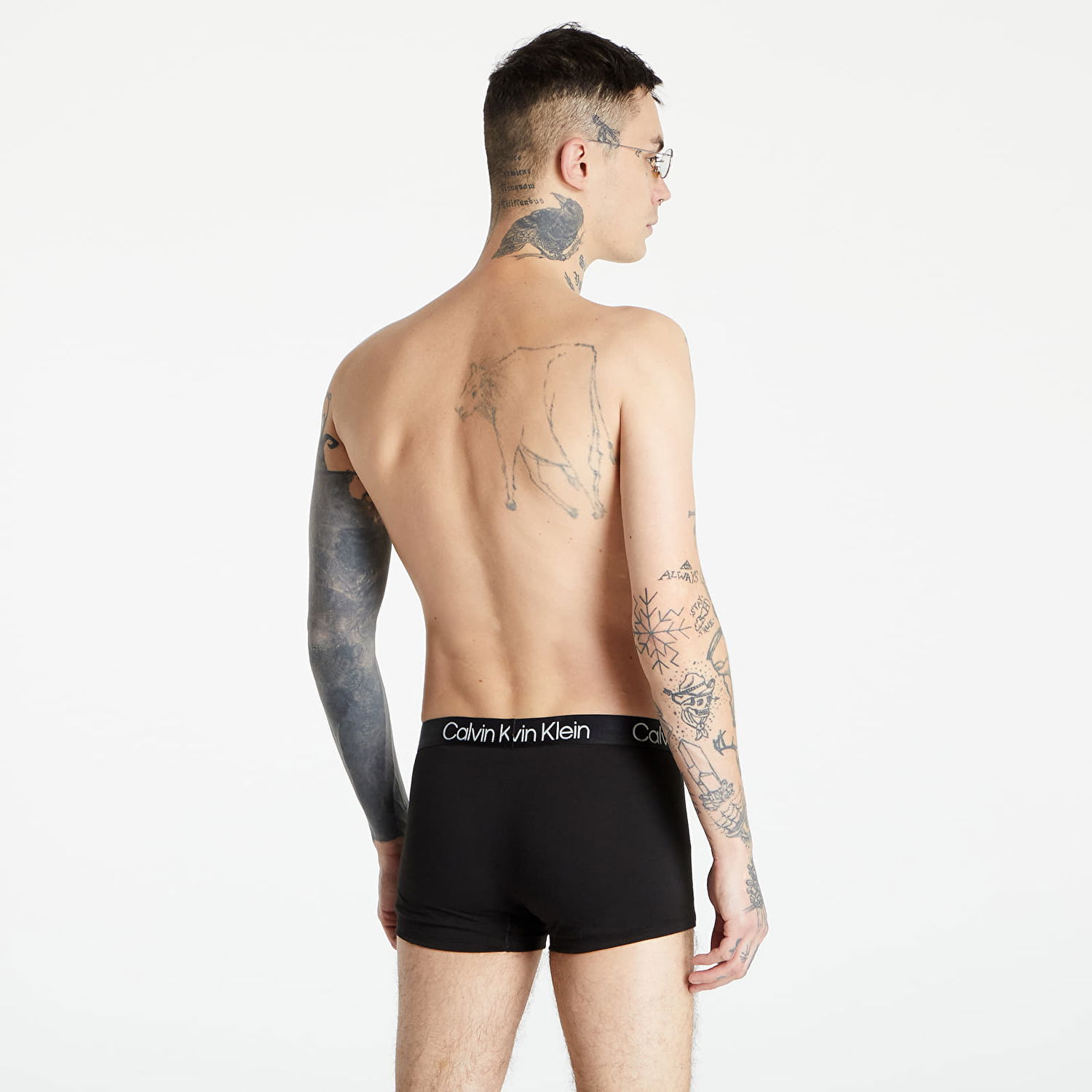 Boksarice CALVIN KLEIN Structure Cotton Trunk Črna | NB2970A 7V1, 0