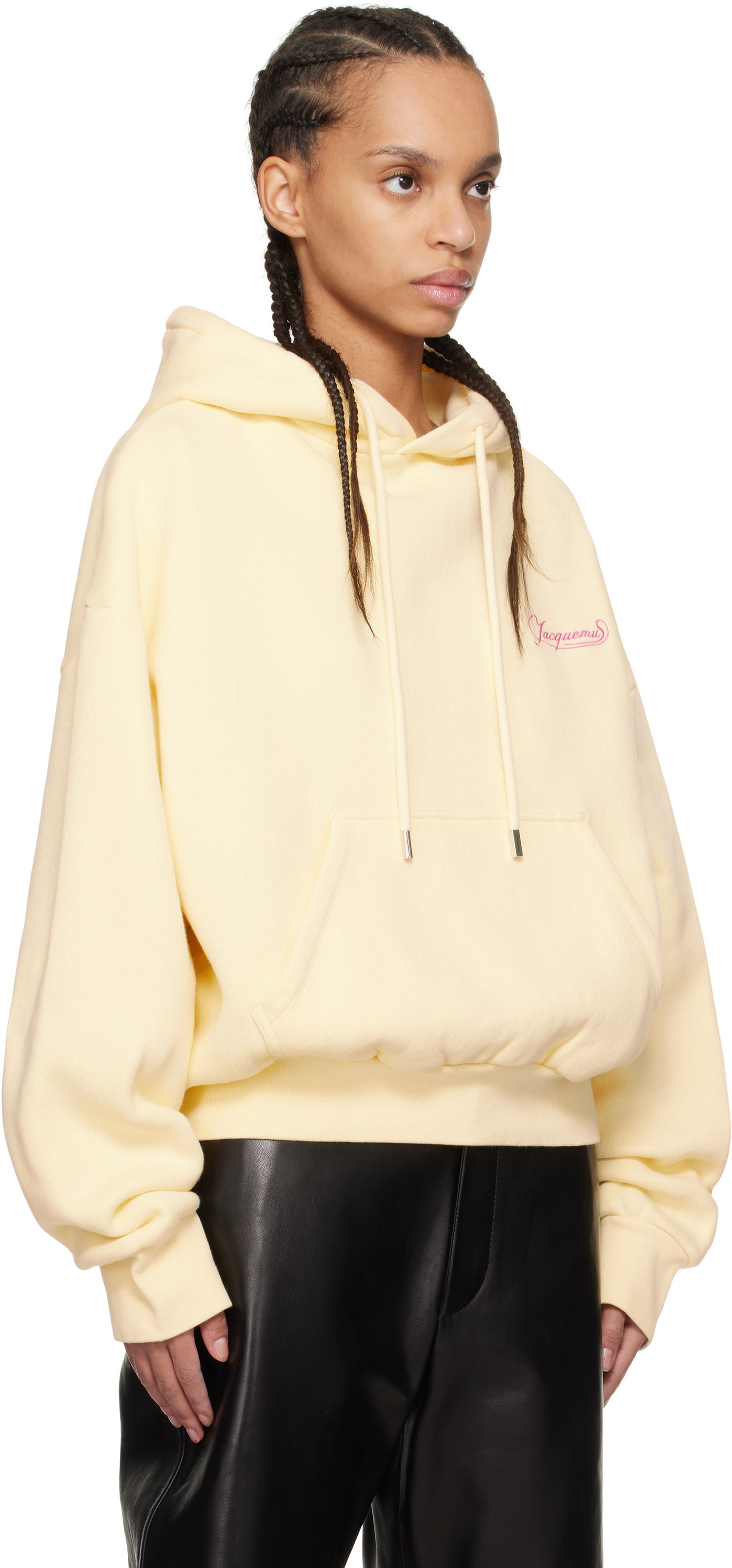 Pulover Jacquemus Jacquemus 'The Corto' Hoodie Rumena | 25E251JS217-2465, 1
