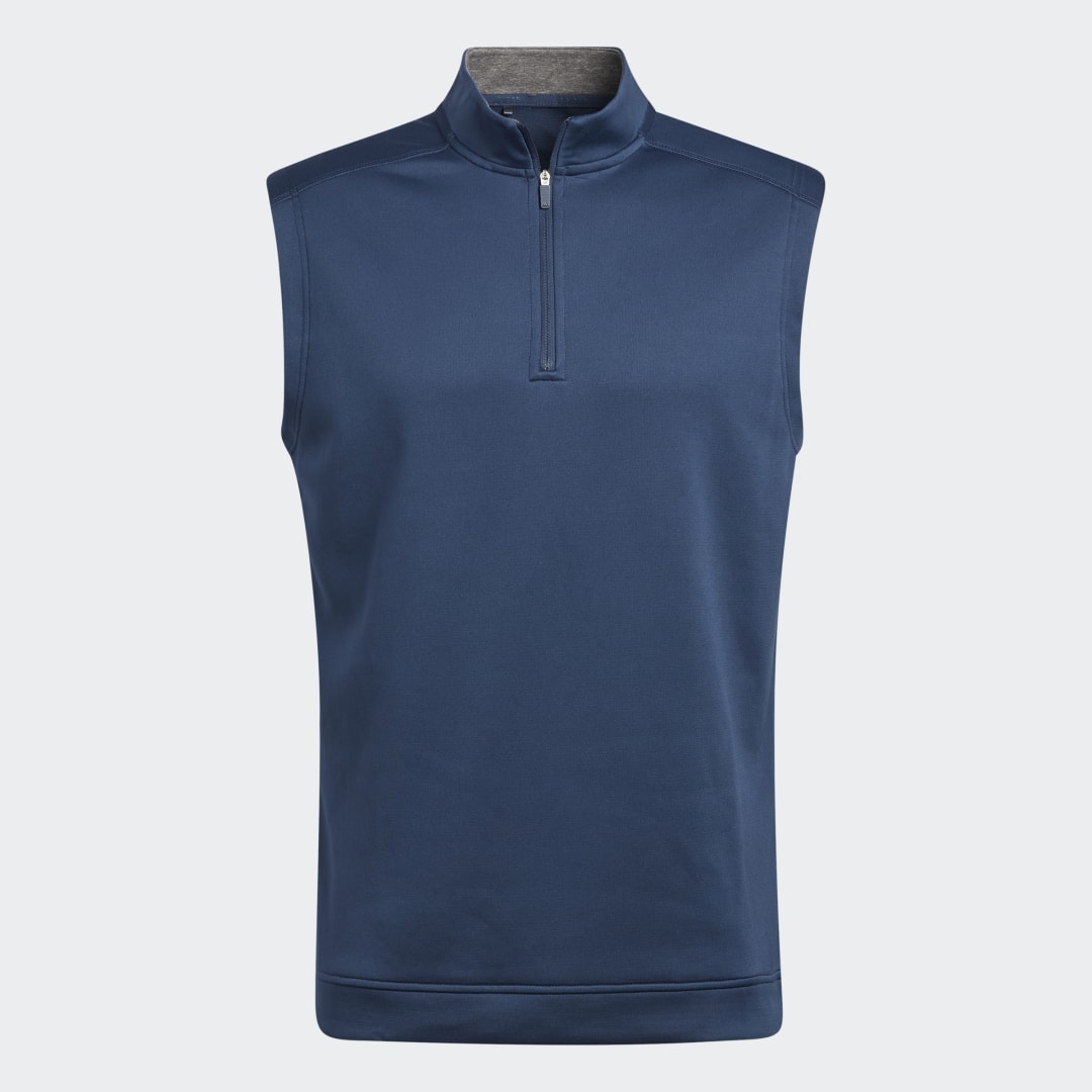 Telovnik adidas Originals Club Quarter-Zip Vest Mornarica | GH7081, 0