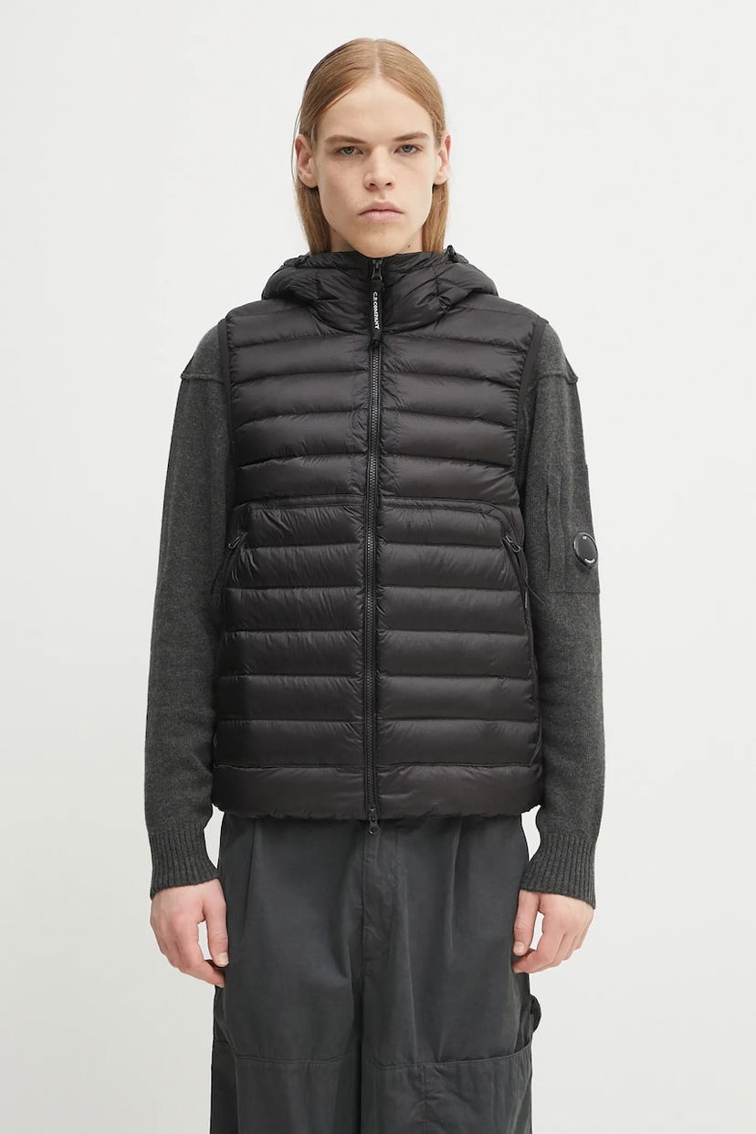 Telovnik C.P. Company C.P. Company Hooded Down Vest Črna | 19CMVE032A110416A