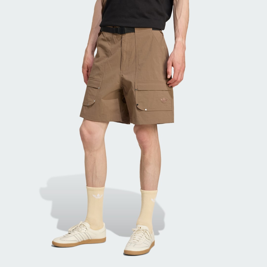 Kratke hlače adidas Performance Premium Essentials Utility Cargo Shorts Rjava | JW1081, 0