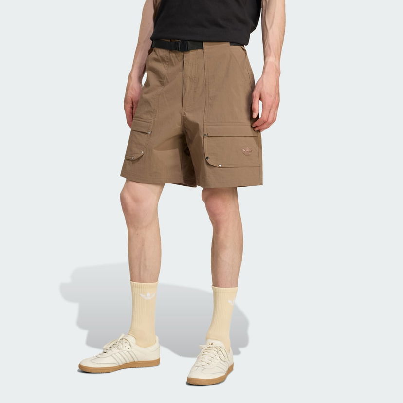 Kratke hlače adidas Performance Premium Essentials Utility Cargo Shorts Rjava | JW1081