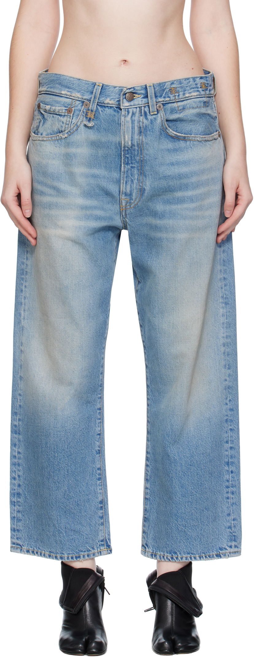 Kavbojke R13 R13 X-BF Jeans Modra | R13WD211-D343B