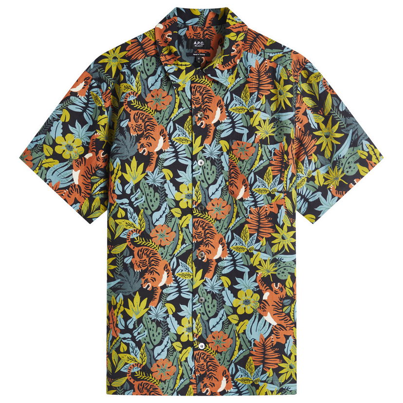 Srajce A.P.C. A.P.C. Roy Tropical Print Vacation Shirt Večbarvna | VIALU-H12608-SAA