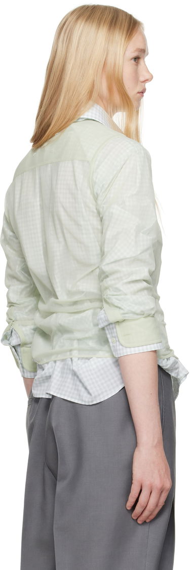 Srajce Maison Margiela Maison Margiela Layered Gingham Shirt Zelena | S51DT0016 MTJ024, 2