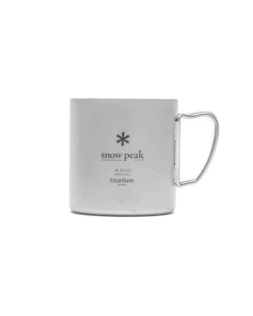 Steklenica za pitje Snow Peak Double Wall Titanium Mug 450 Kovinski | MG-153