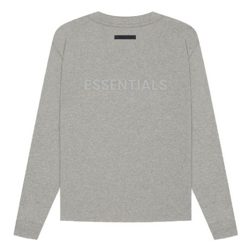 Pleteni pulover Fear of God Essentials Long Sleeve T-Shirt Siva | FOG-SS21-614