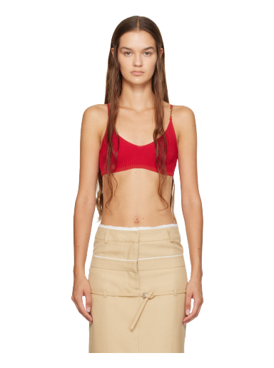 Modrček Jacquemus Le Raphia 'Le Bandeau Pralu' Camisole Rdeča | 23E231KN502-2060
