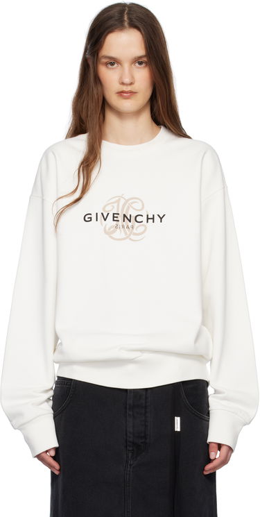 Pleteni pulover Givenchy Givenchy Reverse Sweatshirt Bela | BMJ0LC3YQJ130, 0