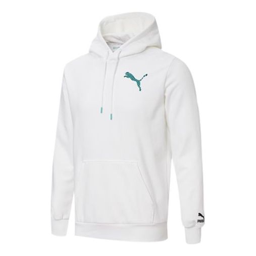 Pulover Puma Casual Logo Hoodie Bela | 596632-12