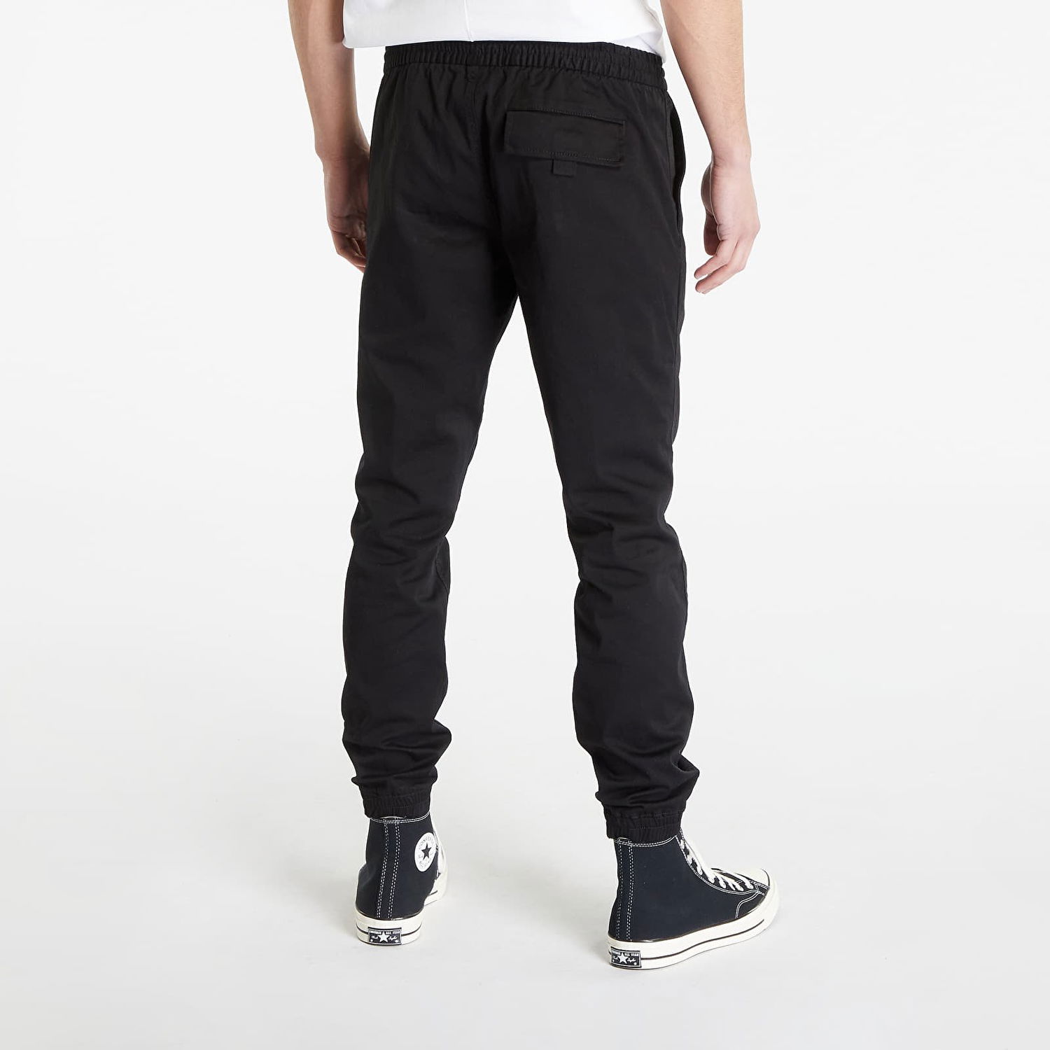 Cargo hlače CALVIN KLEIN Monologo Badge Casual Chinos Črna | J30J322923 BEH, 1