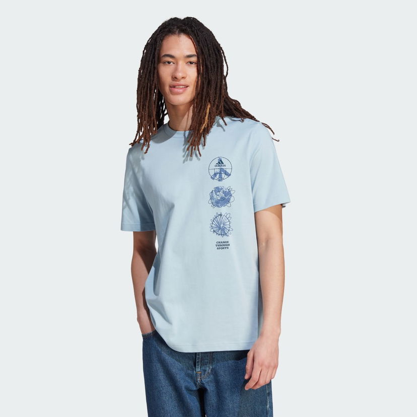 Majica adidas Performance adidas Sportswear Change Through Sports Triple Modra | IL5404