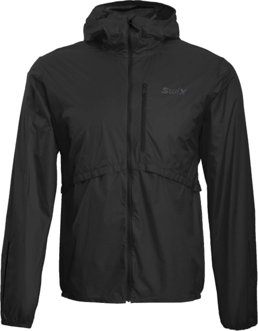 Vetrovka SWIX Swix Pace Wind Light Hooded Jacket Črna | 10057-23-10000