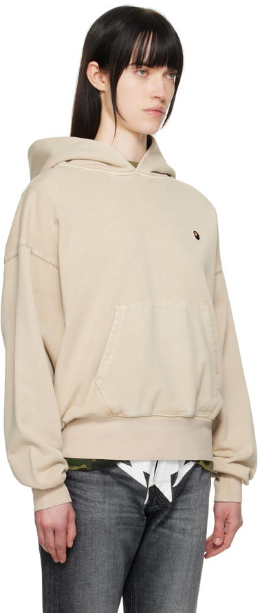 Pulover BAPE A Bathing Ape One Point Pigment Dyed Oversized Hoodie Mornarica | 001PPL302004L, 4