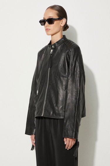 Jakna Samsoe Samsoe Samsoe Samsoe Leather Jacket Črna | F23300187, 3