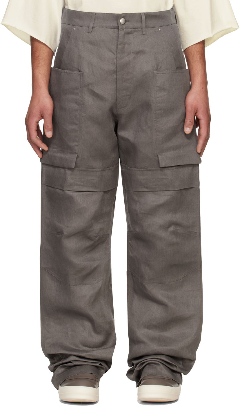 Cargo hlače Rick Owens Rick Owens Hollywood Stefan Cargo Pants Siva | RU01E5346 TWL