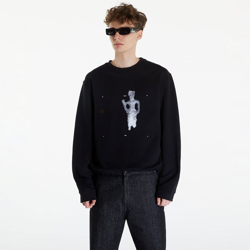 Pulover HELIOT EMIL Formation Crewneck Sweatshirt Črna | SS24_M_08_063_BLK01