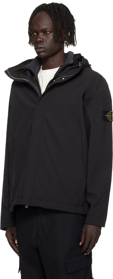 Jakna Stone Island Soft Shell-R E.Dye Hooded Jacket Črna | K2S15 Q100010 S0B22, 3