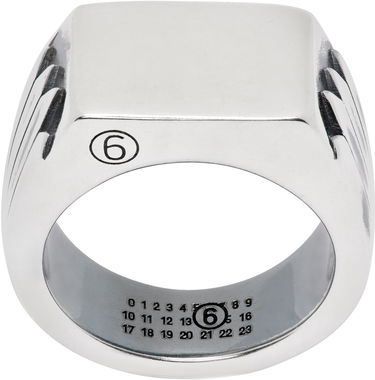 Prstan Maison Margiela MM6 Maison Margiela Silver Minimal Logo Ring Kovinski | SM7UQ0101 P8601, 0