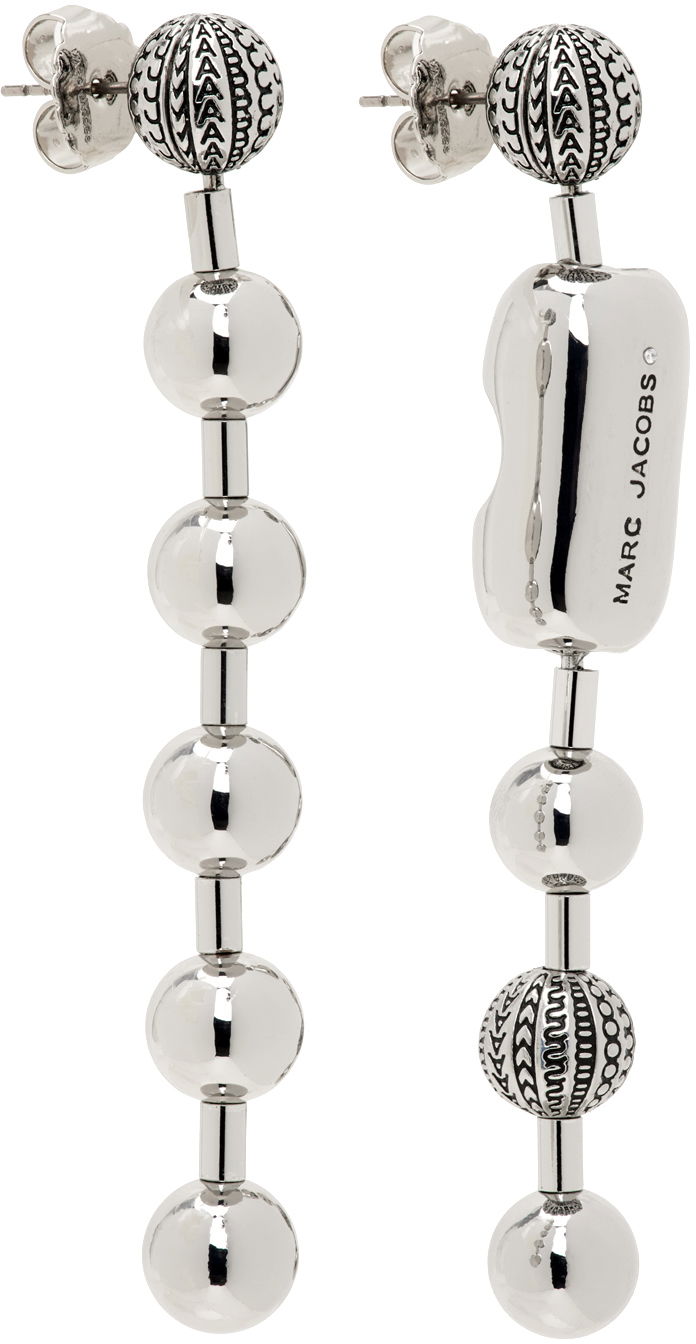 Uhani Marc Jacobs Marc Jacobs The Monogram Ball Chain Earrings Kovinski | 2S4JER001J04, 1