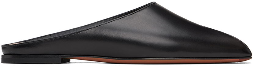 Oblačila Alaïa ALAÏA Spike Flat Open Mules Črna | AA3M088CK122