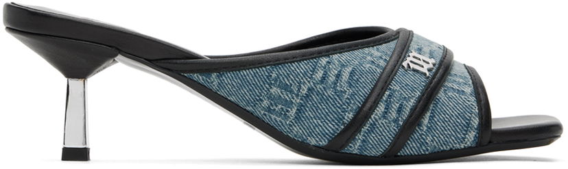 Modni dodatki MISBHV MISBHV Sasha Slip-On Heeled Sandals Modra | 240BW903