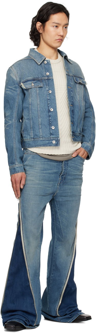 Kavbojke Rick Owens Rick Owens DRKSHDW Hollywood Bolan Banana Jeans Modra | DU01E3363 SDWB, 3