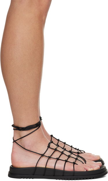 Obleke Rick Owens Rick Owens Hollywood Web Granola Sandals Črna | RP01E7800 LLP, 0