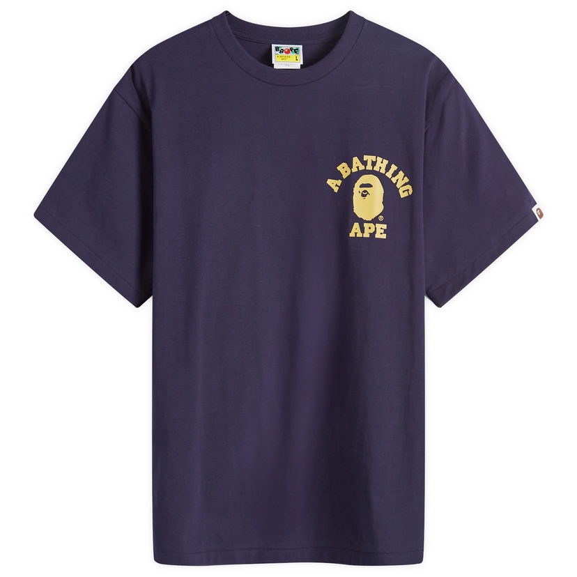 Majica BAPE A Bathing Ape Colour Camo College ATS T-Shirt Mornarica | 001TEK301022M-NVY