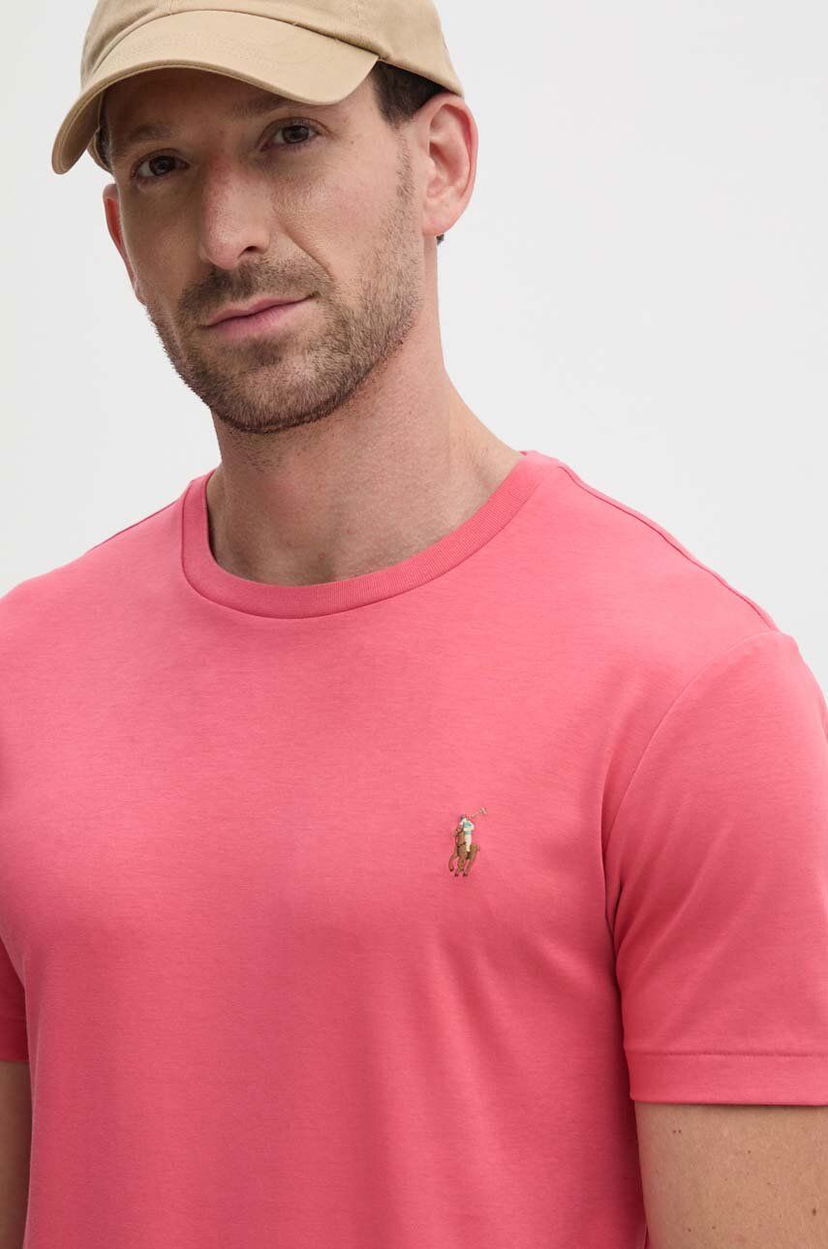 Majica Polo by Ralph Lauren Red Cotton T-Shirt Roza | 710740727