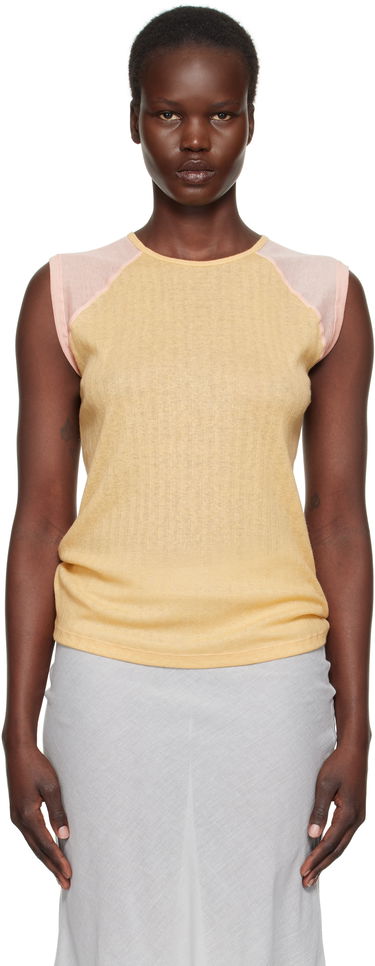 Majica brez rokavov Baserange Baserange Gene Sleeveless Top Rumena | TOGNT-LW-SP25, 0
