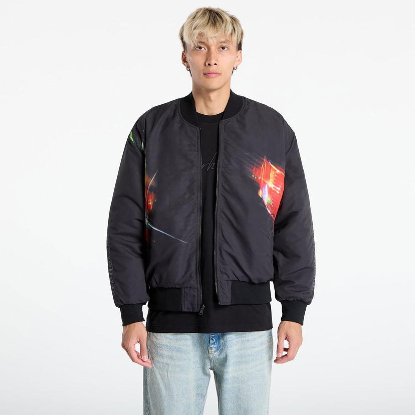 Bomber jakna Pleasures PLEASURES Daft Club Reversible Bomber Jacket Črna | P25DP001-BLACK