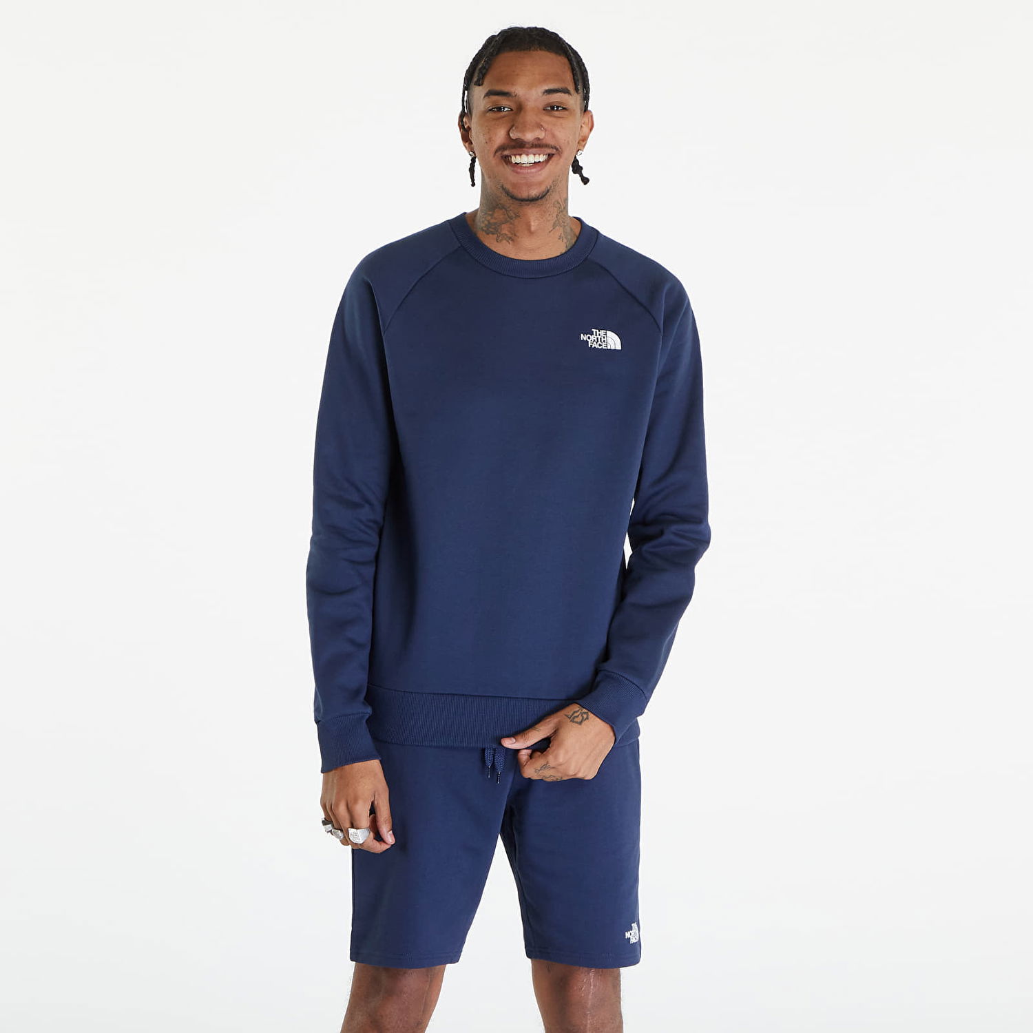 Pulover The North Face Raglan Redbox Crew - New Summit Navy Mornarica | NF0A4SZ98K21, 0
