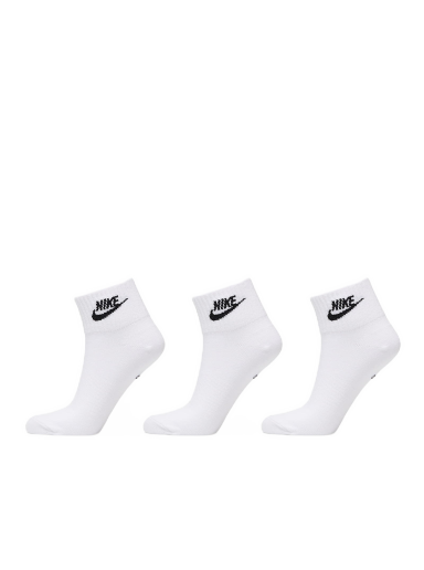 Spodnje perilo in nogavice Nike Ankle Socks 3-Pack Bela | DX5074-101