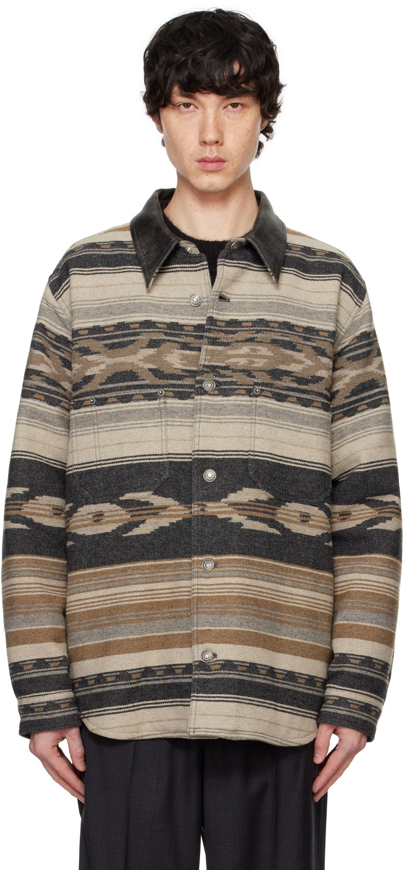 Srajce ISABEL MARANT Isabel Marant Dalton Patterned Jacket Bež | 25PVE0501HA-C1D01H