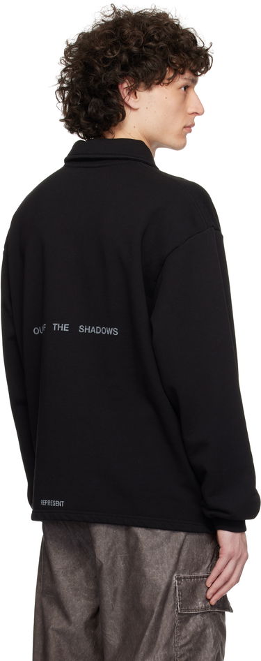 Pleteni pulover Represent Clo Represent 'Team Rep' Quarter-Zip Sweatshirt Črna | MLM41054, 2