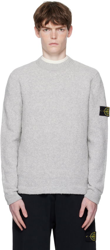 Pleteni pulover Stone Island Fancy Yarn Sweater Siva | K2S15 5100056 S00N2, 0