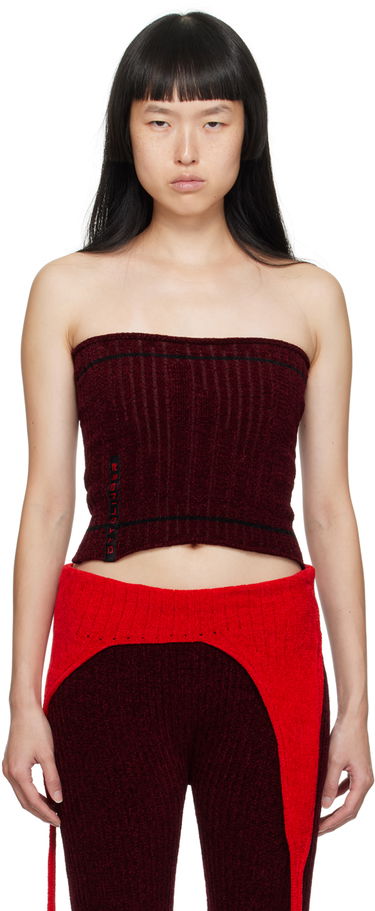 Majica brez rokavov Ottolinger Ottolinger Patch Tube Top Rdeča | 708002, 0