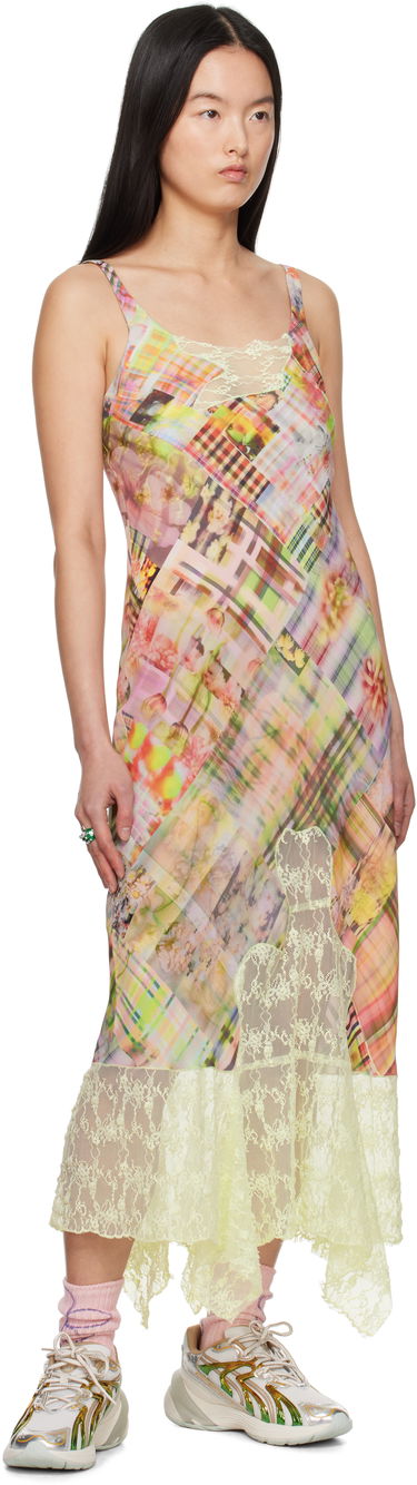 Obleke Collina Strada Collina Strada Anemone Print Midi Dress Večbarvna | XX4019, 3