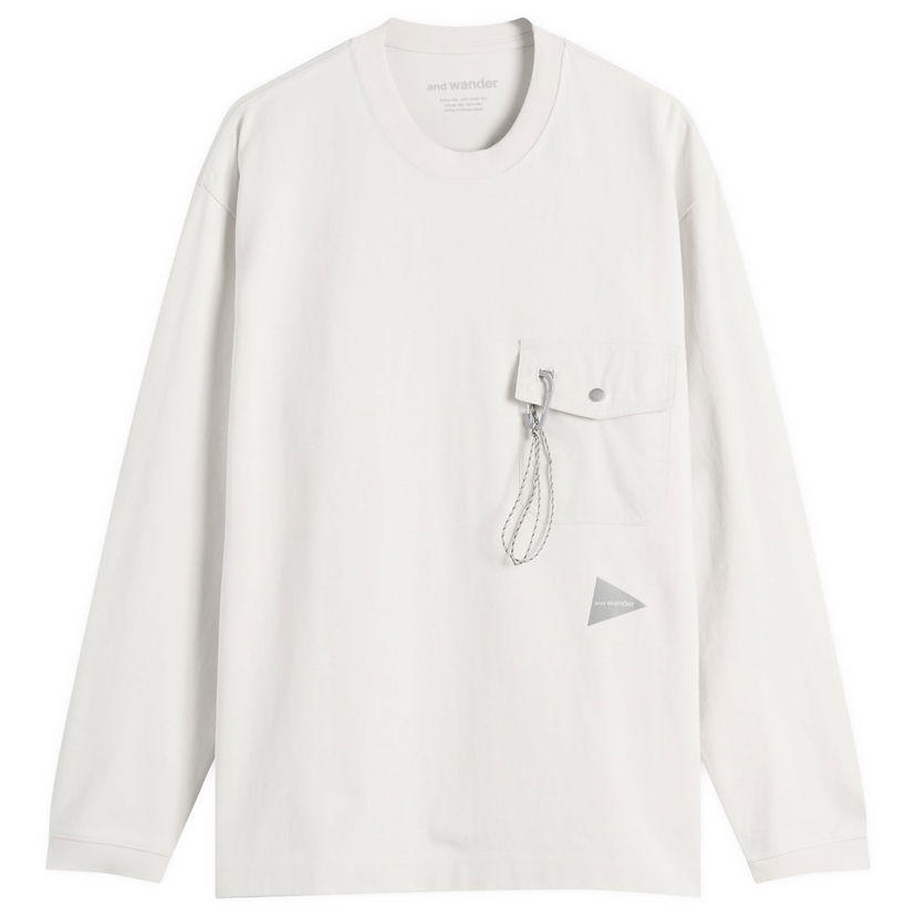 Majica and wander Heavy Cotton Longsleeve Pocket Tee, Size Small Bela | 5745284082-021